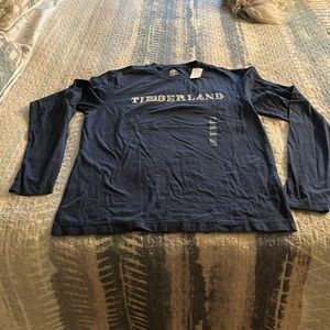 New Men’s Timberland Medium Navy long sleeved T.